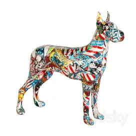 Deco Figurine Comic Dog Maddox
